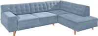 Tom Tailor Ecksofa »NORDIC CHIC«, mit Ottomane, wahlweise mit Sitzvorzug, Füße Buche natur