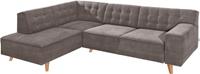 Tom Tailor Ecksofa »NORDIC CHIC«, mit Ottomane, wahlweise mit Sitzvorzug, Füße Buche natur