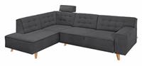 Tom Tailor Ecksofa »NORDIC CHIC«, mit Ottomane, wahlweise mit Sitzvorzug, Füße Buche natur