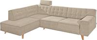 Tom Tailor Ecksofa »NORDIC CHIC«, mit Ottomane, wahlweise mit Sitzvorzug, Füße Buche natur