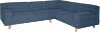 Tom Tailor Ecksofa »NORDIC CHIC«, im Retrolook, Füße Buche natur