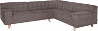 Tom Tailor Ecksofa »NORDIC CHIC«, im Retrolook, Füße Buche natur