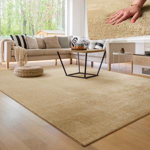Paco Home Teppich "Cadiz 630", rechteckig, Uni-Farben, besonders weich, waschbar, auch als Läufer erhältlich