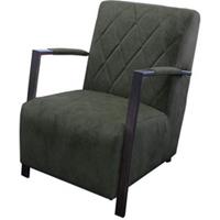 HomingXL Industriële fauteuil Isabella | velours Adore Hunter groen 156 | 65 cm breed