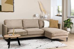 Haluta Hoekbank Justin - 262 x 157 x 85 cm - Taupe
