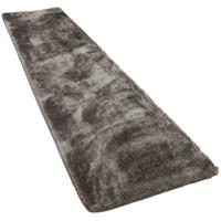 Snapstyle Hochflor Shaggy Teppich Feeling Mix Läufer Teppiche silber Gr. 100 x 100