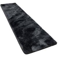 Snapstyle Hochflor Shaggy Teppich Feeling Mix Läufer Teppiche anthrazit Gr. 100 x 300