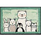 Wash+dry Fußmatte Animal Friends