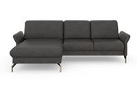 sit&more Hoekbank Fashion L-vorm naar keuze met verstelbare hoofdsteun, uittrekzitting, motorisch, nikkel poten