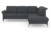 sit&more Hoekbank Fashion L-vorm naar keuze met verstelbare hoofdsteun, uittrekzitting, motorisch, nikkel poten