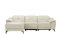 Primo Ledersofa mit Relaxfunktion  Eva ¦ creme ¦ Maße (cm): B: 255 H: 78 T: 171  - Möbel Kraft