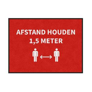 Mountville Deurmat 'Afstand houden' anderhalve meter - 85x115 cm