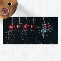Bilderwelten Vinyl-Teppich - Frische Kirschen - Querformat 1:2 