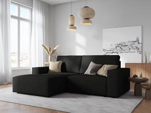 Milo Casa | 3-zits hoekbank Carlo links ribstof