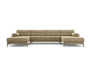 Cosmopolitan Design | U-hoekbank Bali Black velvet
