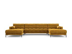 Cosmopolitan Design | U-hoekbank Bali Black velvet