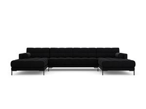Cosmopolitan Design | U-hoekbank Bali Black velvet