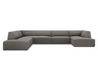 Windsor & Co | U-hoekbank Sao links ribstof
