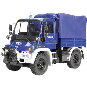 Carson MB Unimog U300 THW 1:12 RC auto Elektro Hulpdienstvoertuig 100% RTR 2,4 GHz Incl. accu, oplader en batterijen voor de zender
