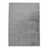 Carpet city Hochflorteppich Topia Uni Grau grau Gr. 120 x 120