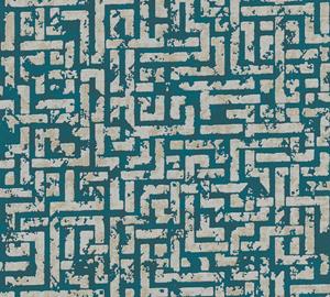 Living walls Vliestapete »My Home My Spa«, strukturiert, geometrisch, grafisch, glänzend, Design Tapete
