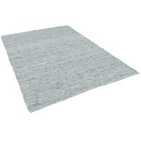 Pergamon Natur Teppich Wolle Nelson Meliert Teppiche blau Gr. 70 x 130