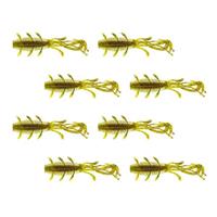 Berkley PowerBait Sick Bug - Pumpkin Chartreuse - 7cm - 8 Stuks