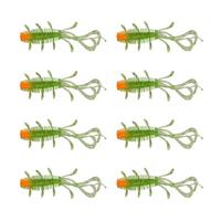 Berkley PowerBait Sick Bug - Firetiger - 7cm - 8 Stuks