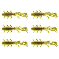 Berkley PowerBait Sick Bug - Pumpkin Chartreuse - 10cm - 6 Stuks