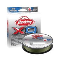 Berkley X9 Braid Low Visual Green - 7.6kg - 0.08mm - 300m