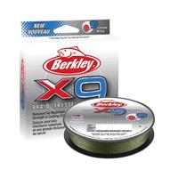 Berkley X9 Braid Low Visual Green - 17.0kg - 0.17mm - 300m