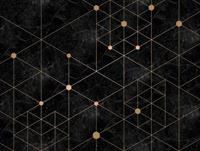 Living walls Fototapete »The Wall«, glatt, Gold-Optik, geometrisch, grafisch, modern