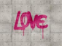Living walls Fototapete »The Wall«, glatt, Steinoptik, urban, mit Schrift, Beton, Sprüche, modern, grau