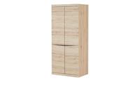 Drehtürenschrank ¦ holzfarben ¦ Maße (cm): B: 86 H: 196 T: 58  - Möbel Kraft