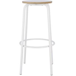Barhocker PARIS Sitzhöhe 750 mm weiß