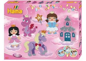 Hama Perlen HAMA 3158 Geschenkpackung Fantasy Fun mit 4.000 midi-Perlen & Zubehör