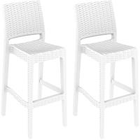 CLP 2er Set Barhocker Jamaica-weiß