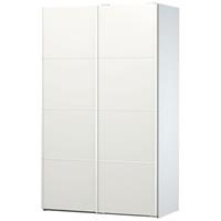 EBUY24 Veto Kleiderschrank 2 Türen breite 122 cm, weiss. - Weiß