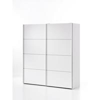 EBUY24 Veto Kleiderschrank 2 Türen inkl. 3 lose Ablagen, breite 182 cm, weiss. - Weiß