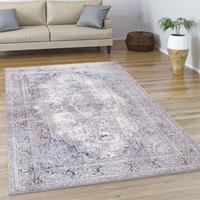 PACO HOME Teppich Wohnzimmer Kurzflor Vintage Abstrakt Orientalisch Modern Bordüre 200x290 cm, Mehrfarbig 3