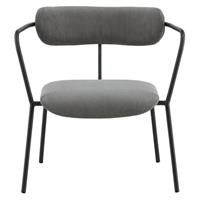 Duffy fauteuil fluweel grijs.