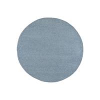 Carpet city Shaggy Hochflor Teppich aus Polyester Kuschlig-Weich - Einfarbig in Blau - Wohnzimmer, Schlafzimmer blau Gr. 60 x 110