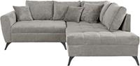 Andas Ecksofa »Lörby«, auch mit Aqua clean-Bezug, feine Steppung im Sitzbereich, lose Kissen