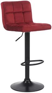 KantoormeubelenPlus Barkruk Simo Velvet, Rood