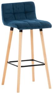 KantoormeubelenPlus Barkruk Sauvo Velvet, Blauw