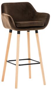 KantoormeubelenPlus Barkruk Savitaipale Velvet, Bruin