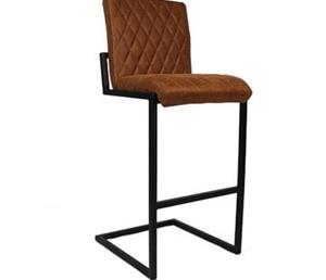 KantoormeubelenPlus Barkruk Conner Leer, Cognac