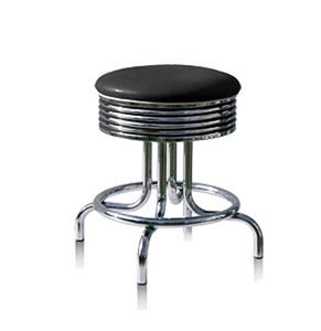 Fiftiesstore Bel Air Barkruk BS-28-48 Zwart
