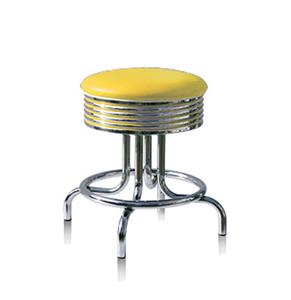 Fiftiesstore Bel Air Bar Stool BS-28-48 Yellow