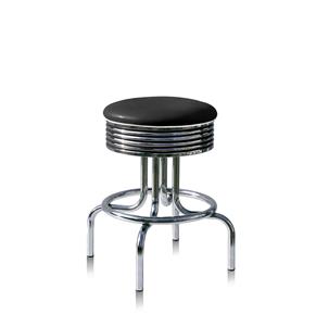 Fiftiesstore Barkruk BS-28-66 Zwart